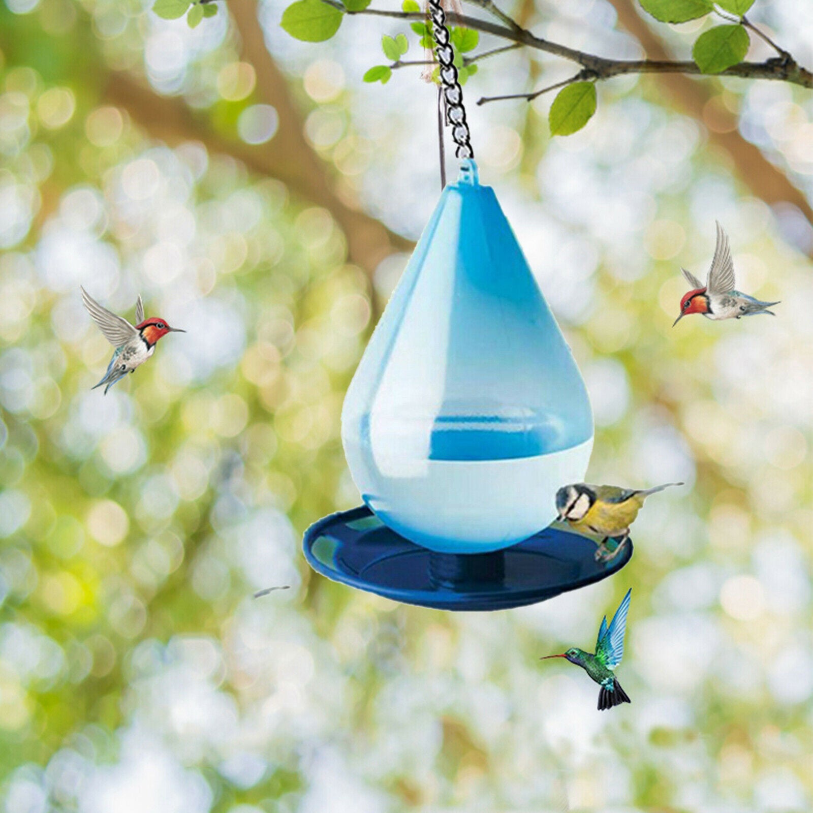 Courtyard Patio Leak Proof Hummingbird Nectar Feeder Refill Humming Feeder