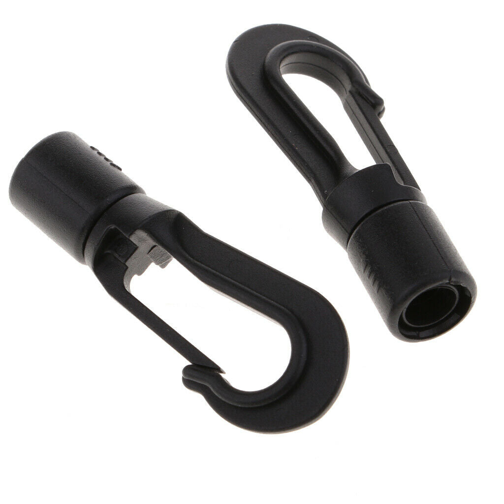 10 Count Quick Link Carabiner Elastic Rope Hook Snap Clip Outdoor Accessory