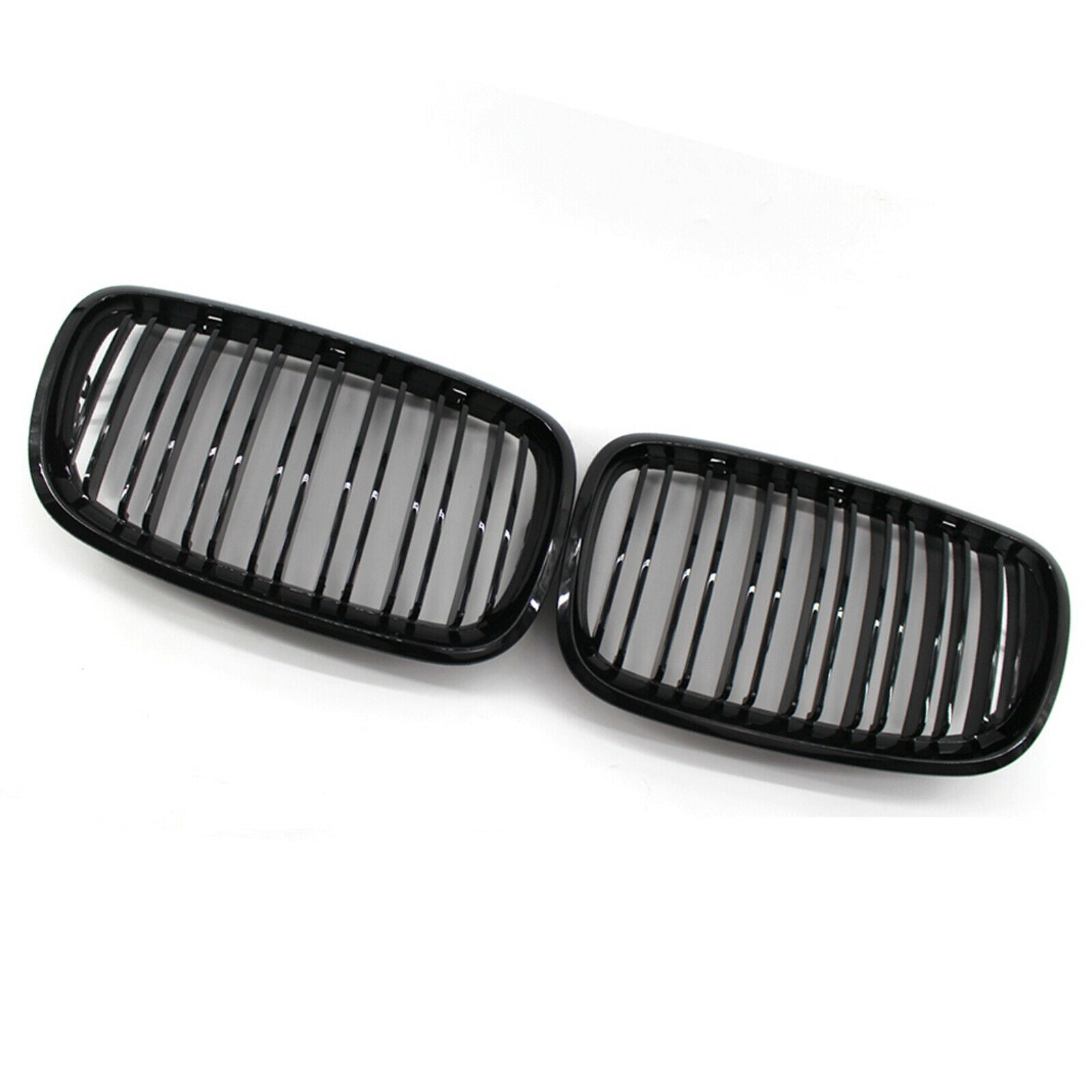 Black Front Double Line Grill Grille Fit for BMW E70 E71 X5M X6M 2007-2013