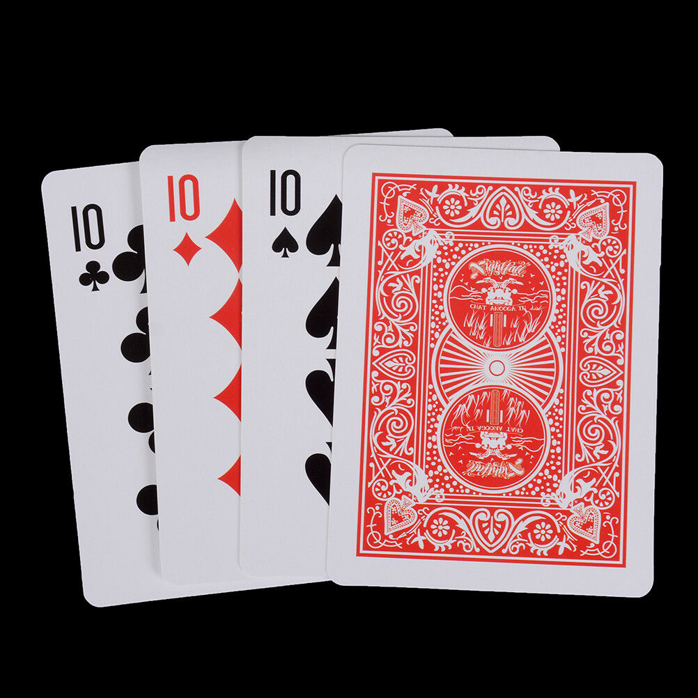 4 Cards Transformer magic tricks 10 to A card magic props 10 change magic.l8