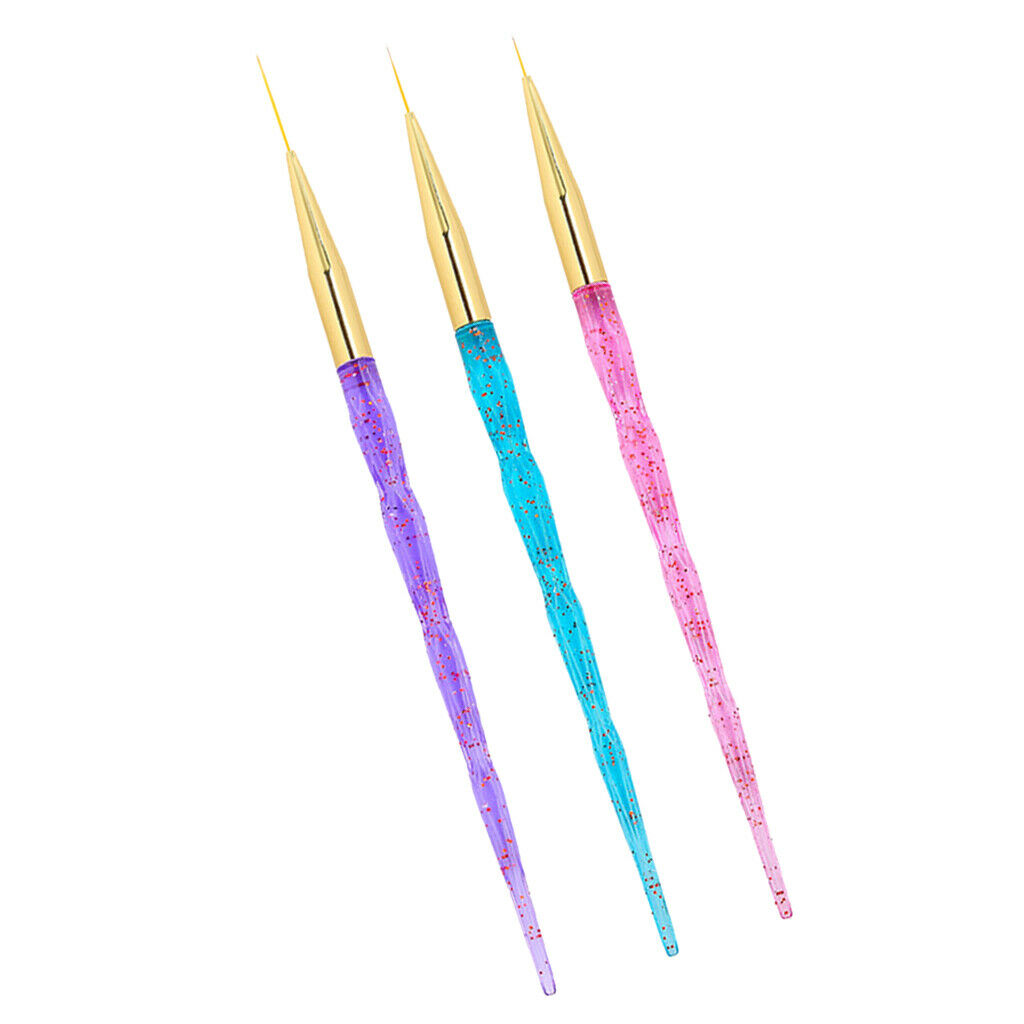 3-piece Professional Nail Art Brush, Nail Art Brush, Nail Art Brush Set