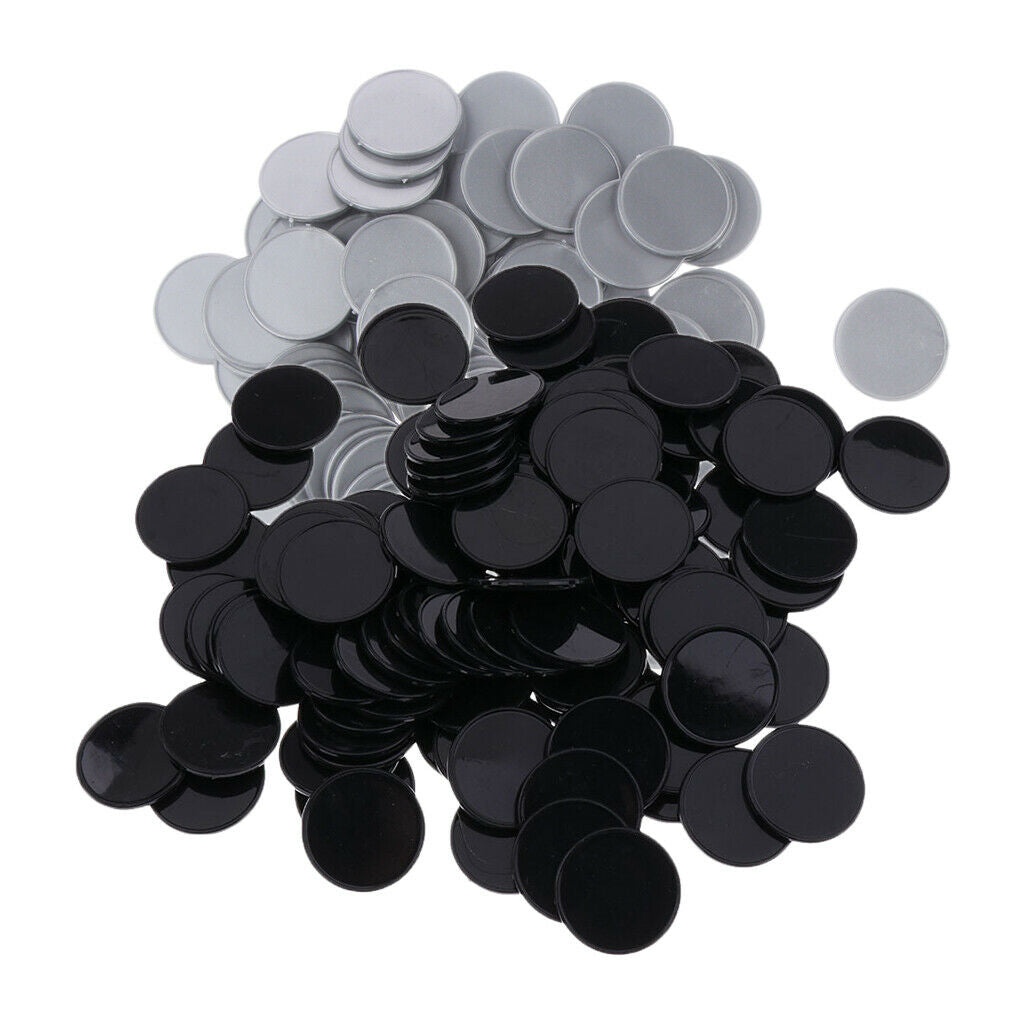 200x 25mm Plastic Children Educational Casino Bingo Chips for Bingo Game