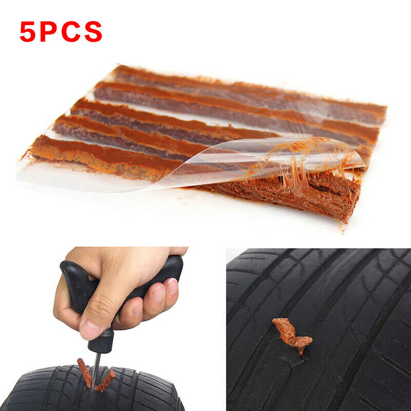 5pcs Car Motorcycle Tyre Tubeless Seal Strip Plug Tire Puncture Repair To.l8