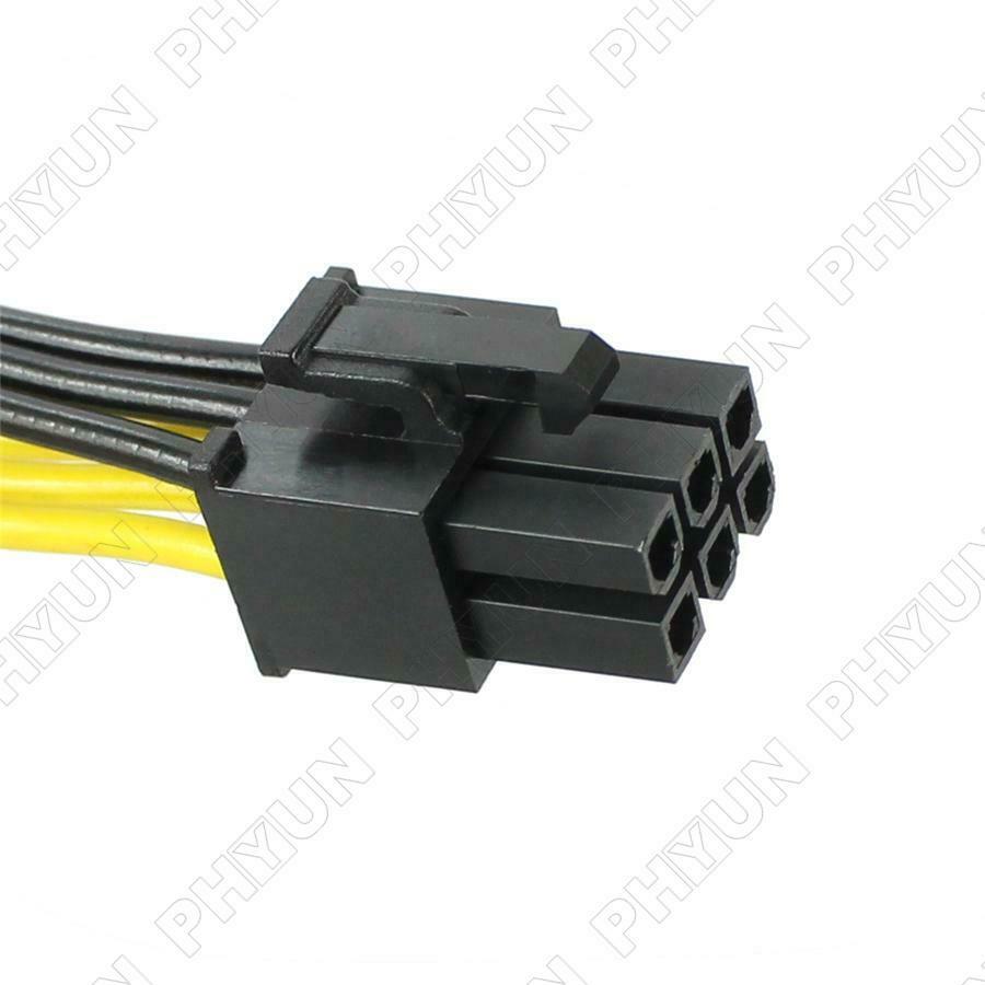 2PC S7 S9 to 5X PCI-E 6Pin GPU Graphics Card Splitter Power Cable BTC Miner 40cm