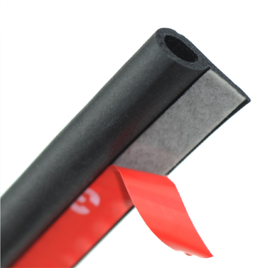 5M Small P Type Rubber Soundproofing Sealing Strips Trim For Auto Car Door Edge