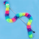 Cat Toys Interactive Play Wand with Feather Lifelike Caterpillar