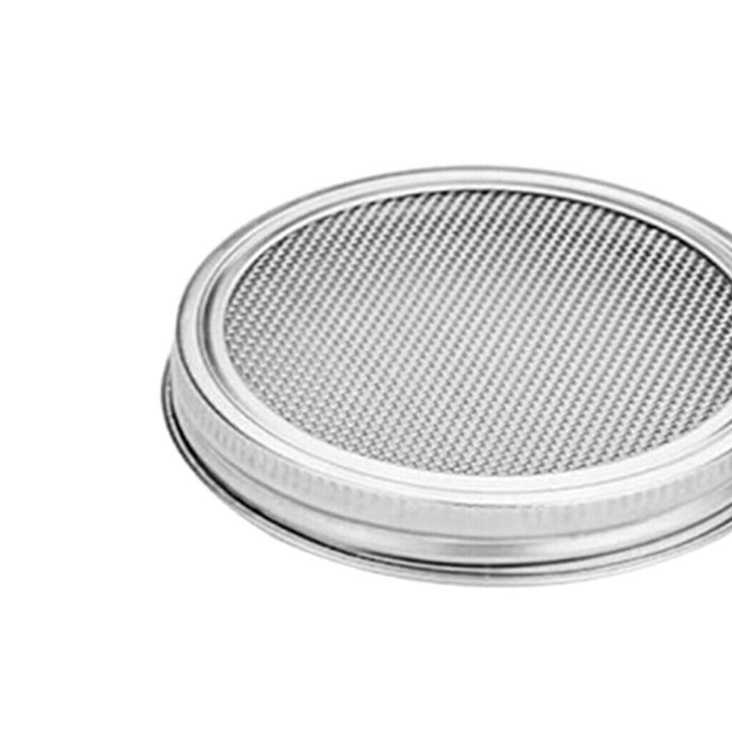 Stainless Steel Mason Jar Sprouting Strainer Lid Cover for Growing Broccoli