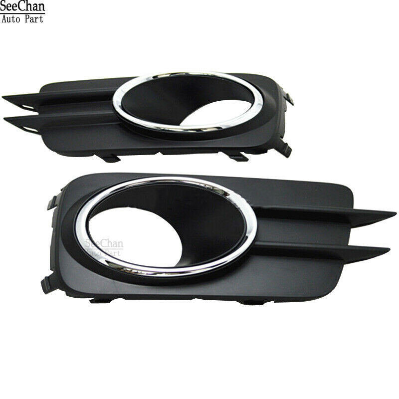 Fit for 2011-2012 Tiguan 2Pcs Left Right Side Fog Light Lamp Grill Grille Cover