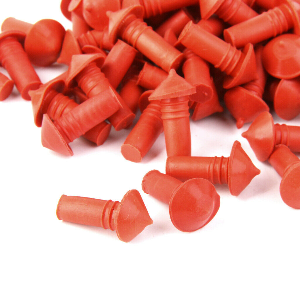 Lot/160pcs Black Plastic with Red Rubber Plugs Motorcycle  Kit