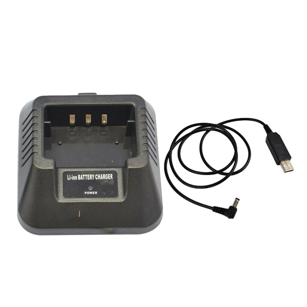 2Pieces USB Charger Adapter for Baofeng UV-5R DM-5R BF-F8HP Plus 2-Way Radio
