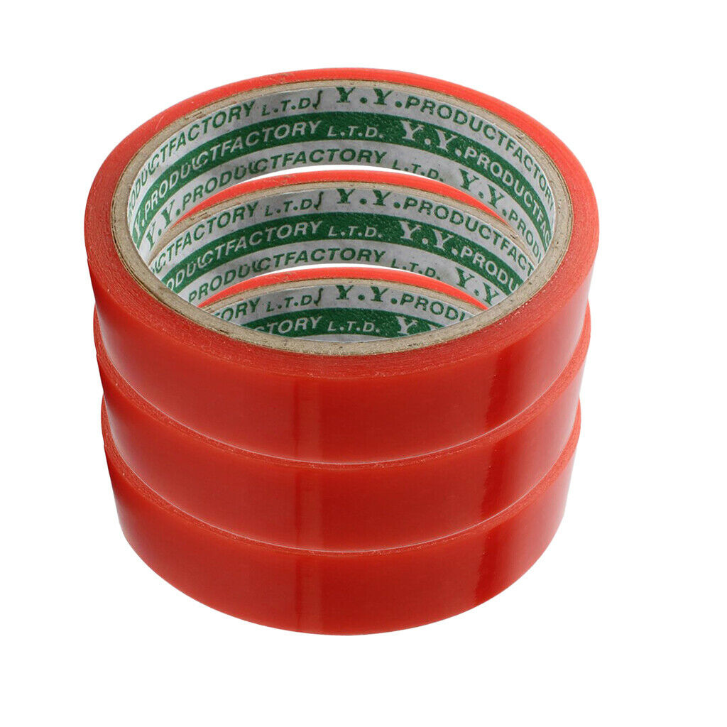 3x Premium Tubular Rim Tape - Double Sided Adhesive Anti-slip Tape for Road Bike