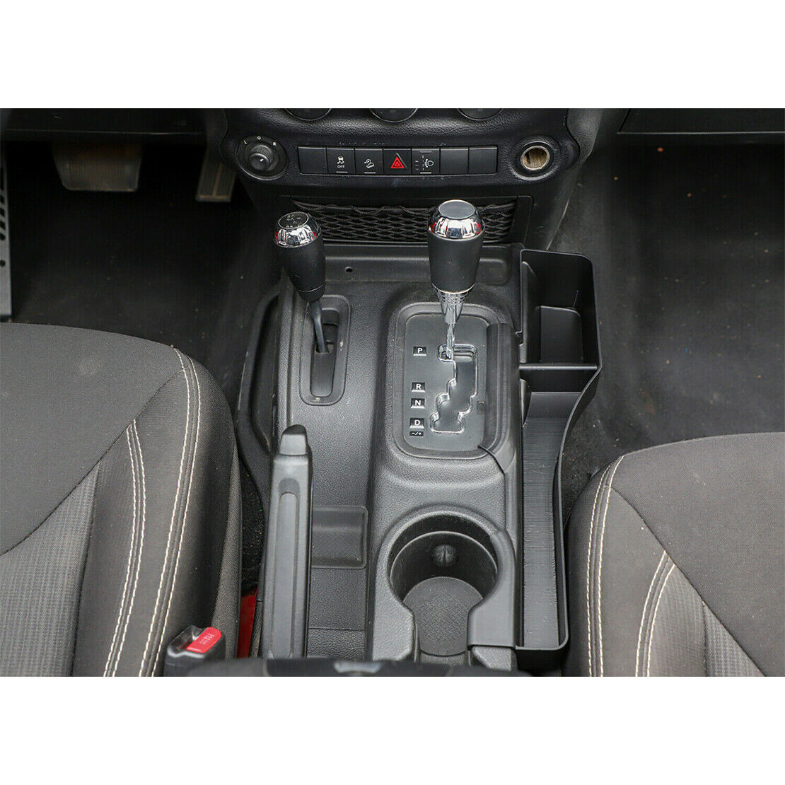 Gear Shift Side Storage Box Console Organizer Tray Fit for Wrangler JK JKU 1pc