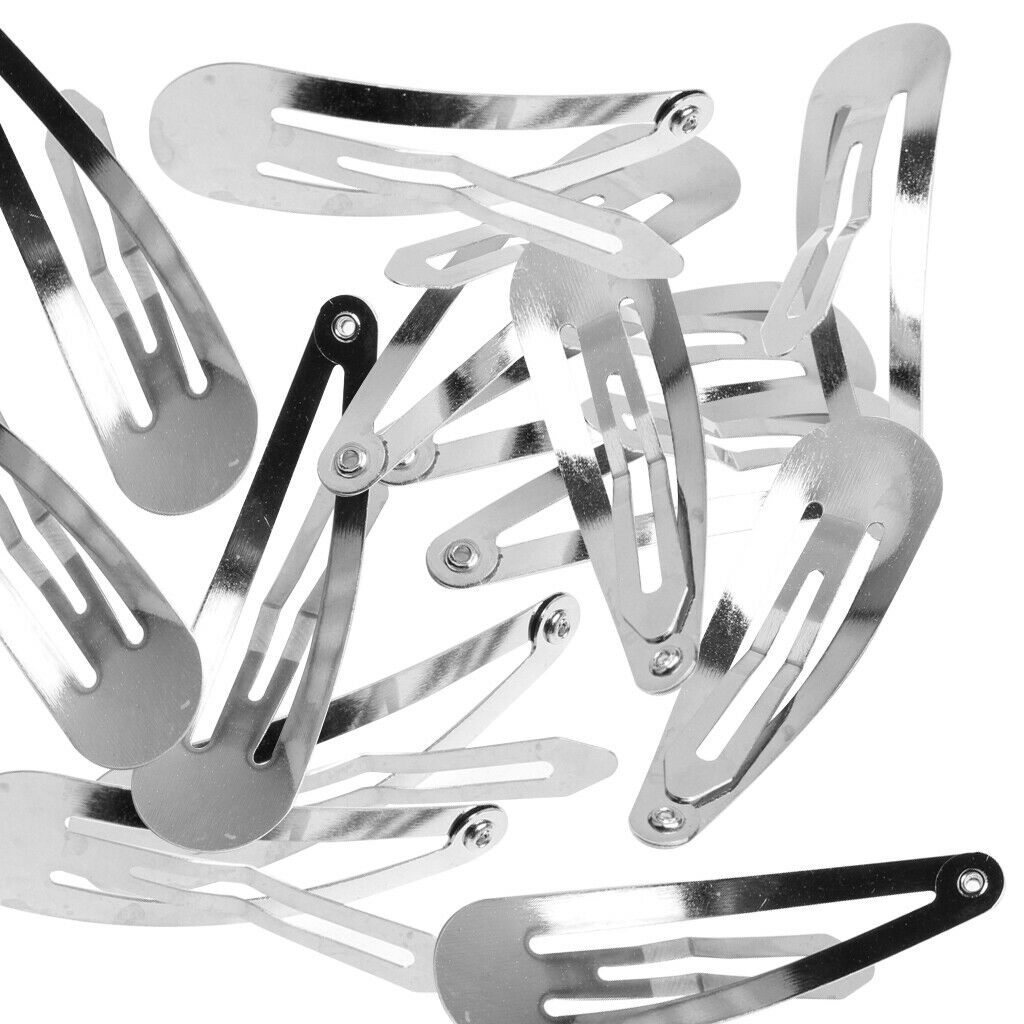 Prettyia 50 Pieces Cute Hair Clips Snap Barrettes DIY Girls Hair Accessories