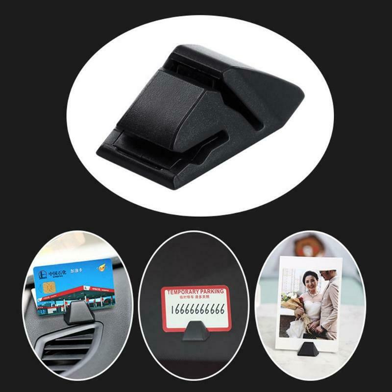 1 Pack Office Desktop Card Slot Fixed Clip Portable Car Parking Card Clamp Desk