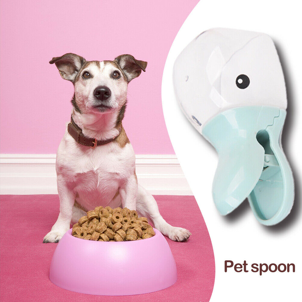 Cute Duckbill Pet Food Shovel Multifunction Spoon Cat Food Bag Seal Clip @
