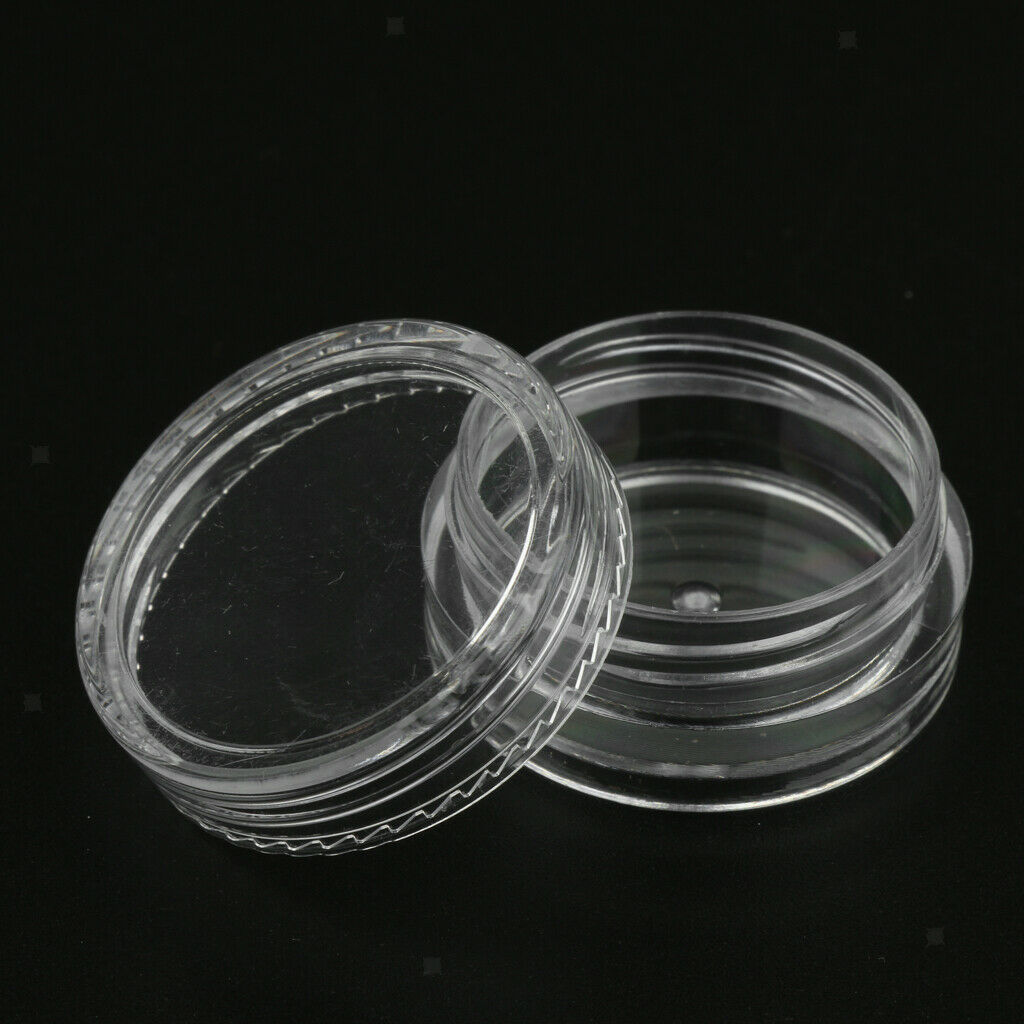 100x 3 Gram Jar Cosmetic Sample Container Round Pot Pink 3g for Make Up