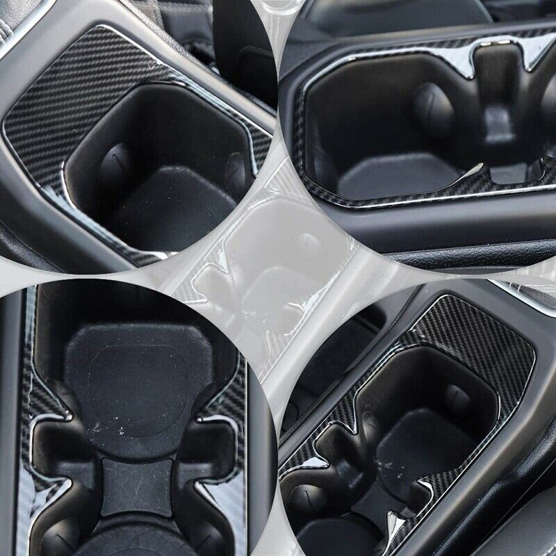 Front Drink Water Cup Holder Trim Cover for 2018 2019 2020 2021 Jeep WrangleH6S9