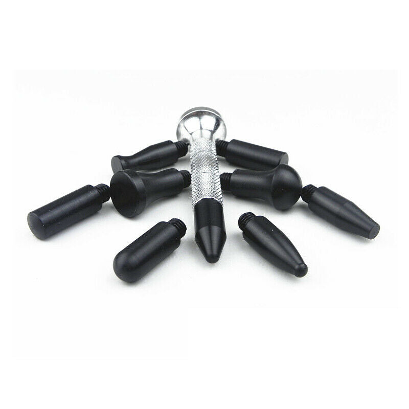 Car SUV Dent Repair Tool Kit Depression Repair Plastic Flat Pen w/ Rubber Hammer