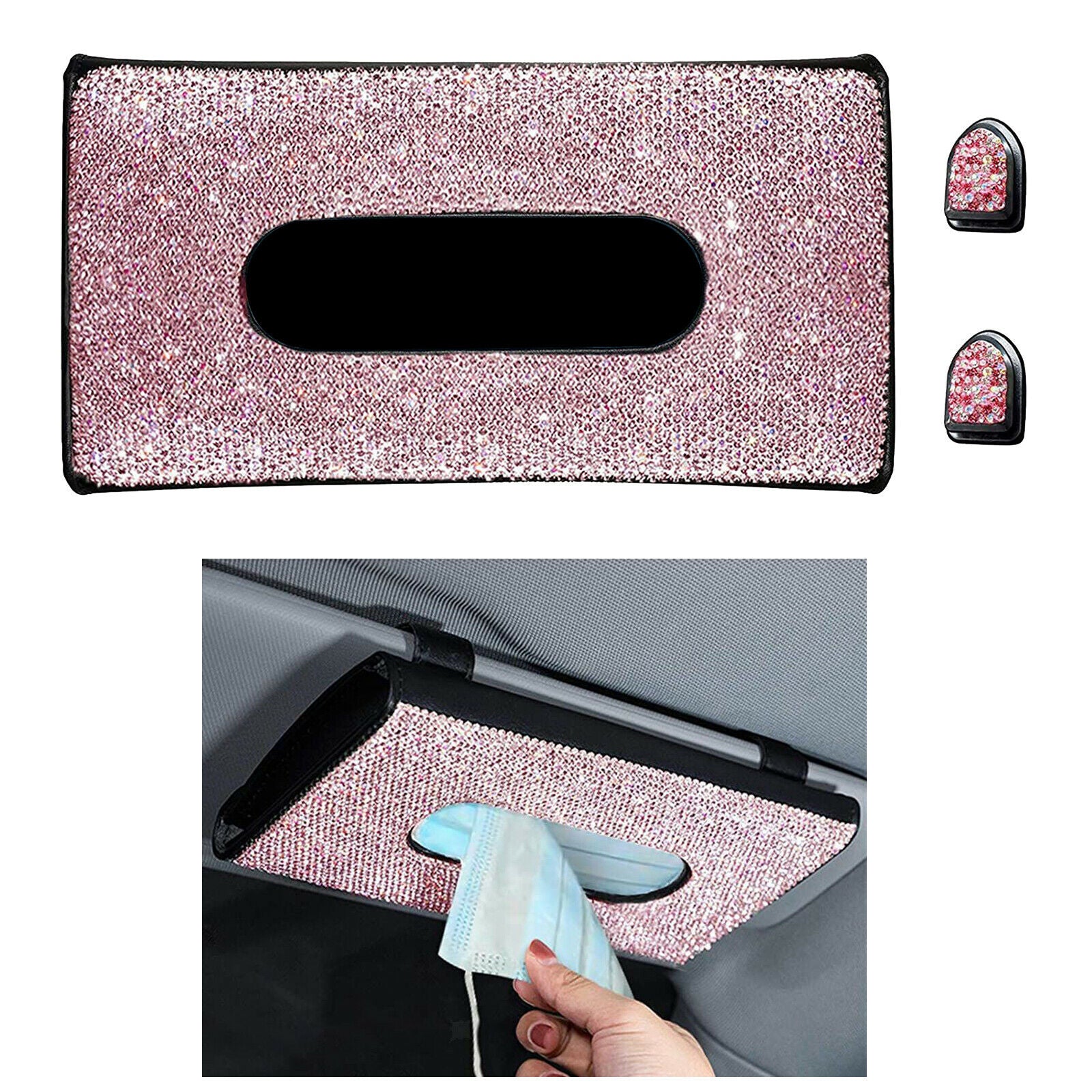 Stylish Car Tissue Holder Napkin Box Backrest Towel Paper Storage Case Hook