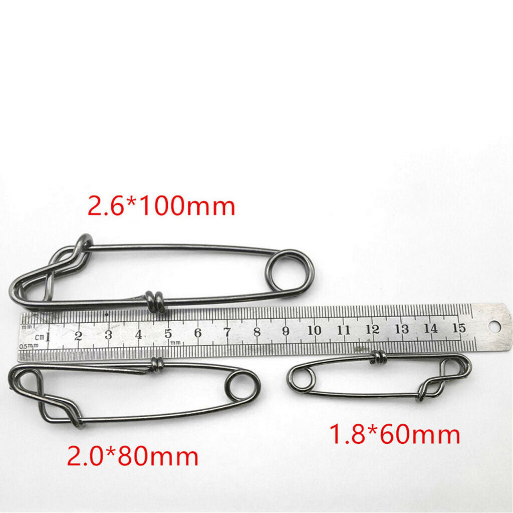 20x Longline Snap Clips High Strength Hanger Snap Tuna Clip Fishing Tackles