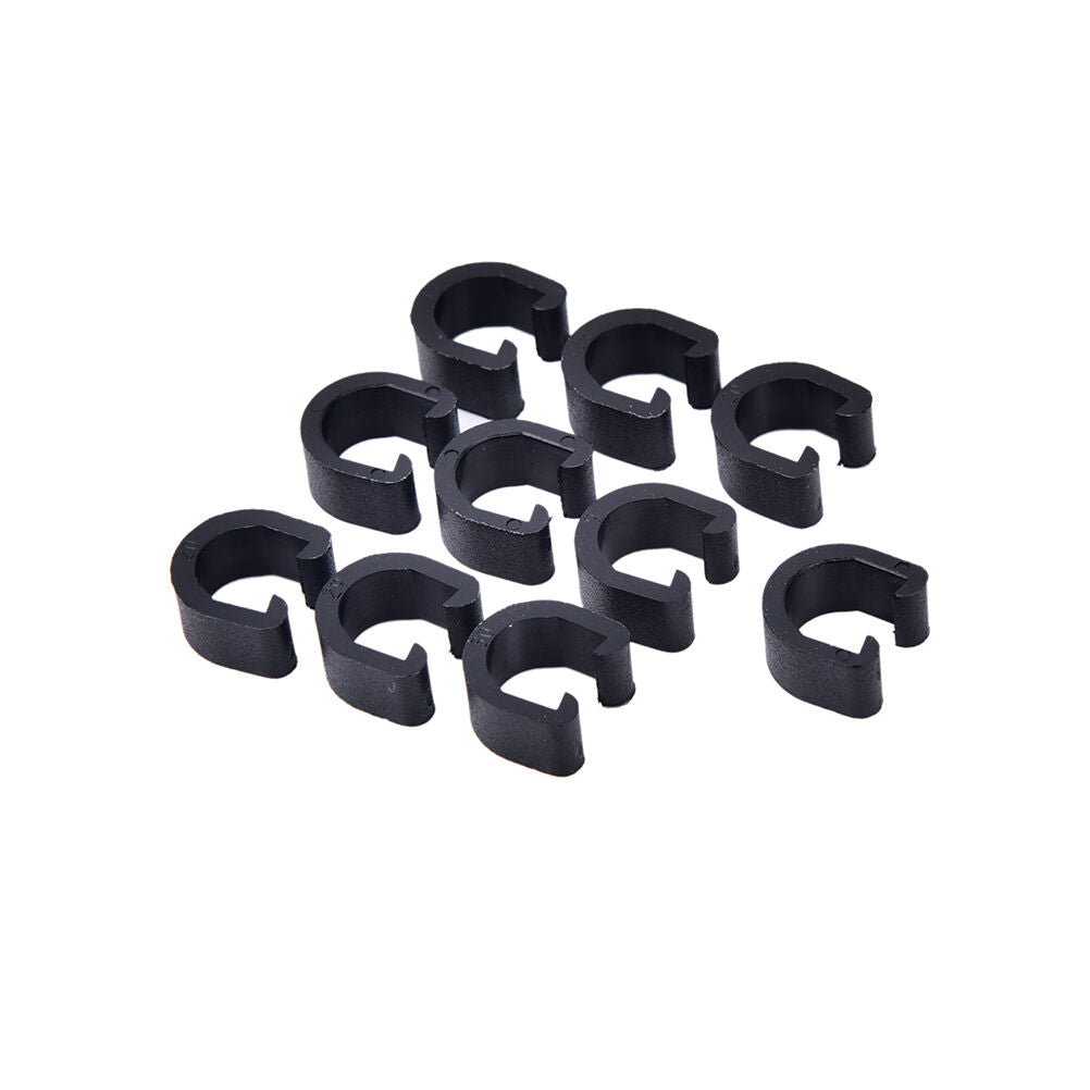 30pcs Black  Bicycle M T B C-Clips Buckle Hose Brake Gear Cable Housing G.l8