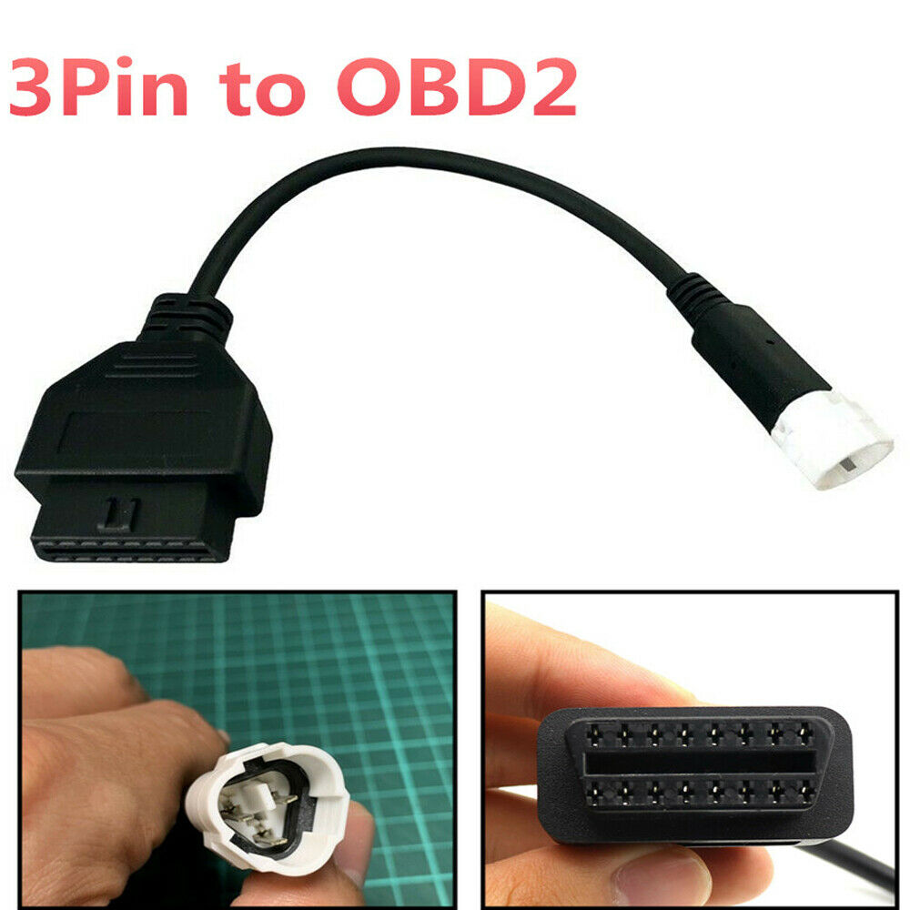 For Yamaha X-MAX N-MAX MT-125 3Pin to OBD2 Diagnostic Adapter Code Scanner Cable