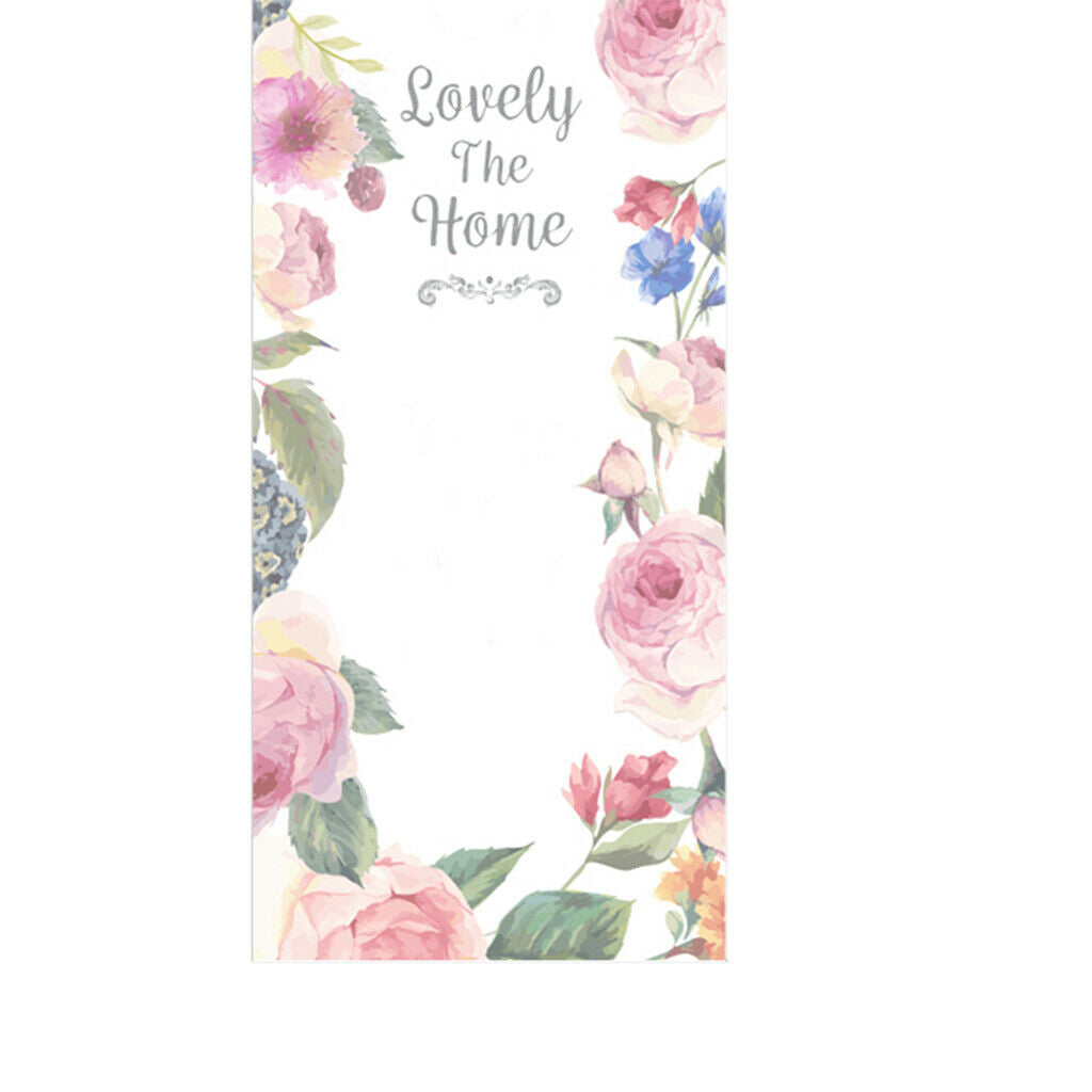 Privacy Frosted Window Film PVC Non Adhesive Window Clings Decor Flower