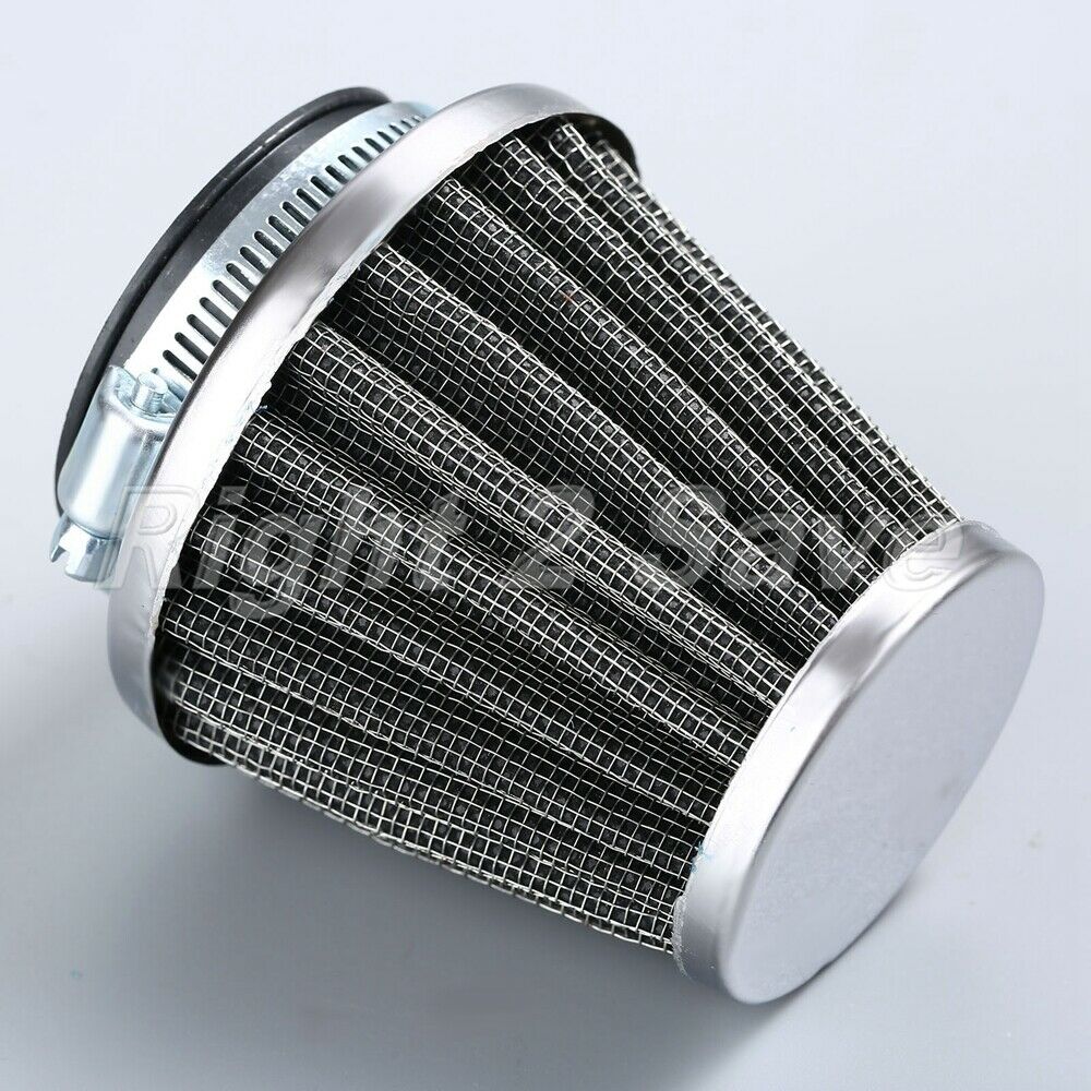 Motorcycle Air Intake Cleaner Filter 42mm Oval Refit Clamp-on Cleaner Filter