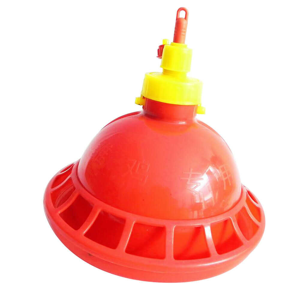 Plastic Chicken Waterer Domestic Fowl Feeding Water Supplies Fountain Bowl