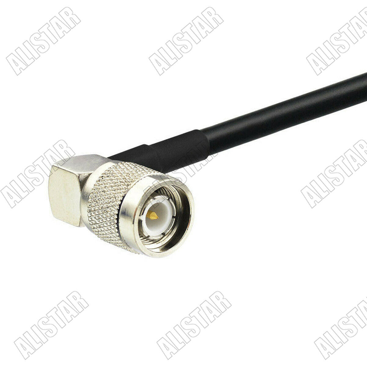 3FT BNC Female Jack Bulkhead to TNC Male Right Angle RA RG58 RF Cable Assembly