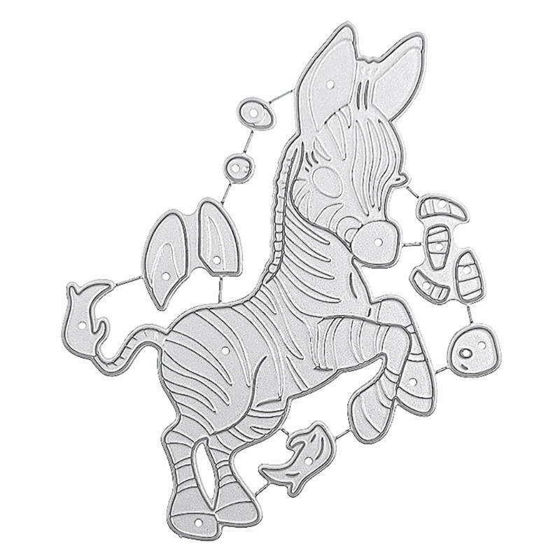 Cartoon Little Zebra Carbon Steel Cutting Dies DIY Scrapbooking Photo Album
