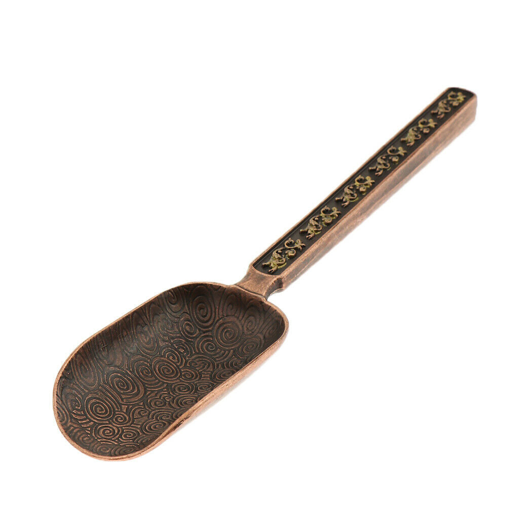 Alloy Tea Spoon Coffee Scoop Chinese Tea Scoop Shovel  Retro Red