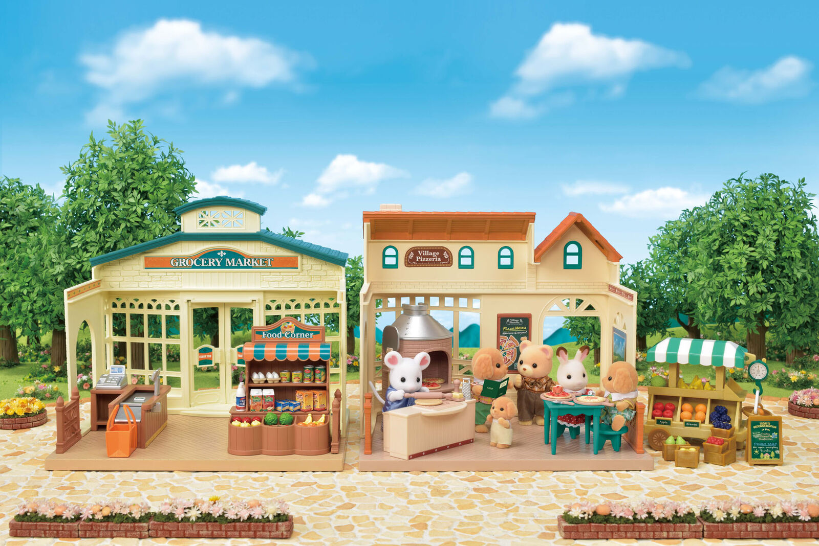 Sylvanian Families Village Pizzeria 5324 Set Childrens inc 31 Pieces Ages 3+