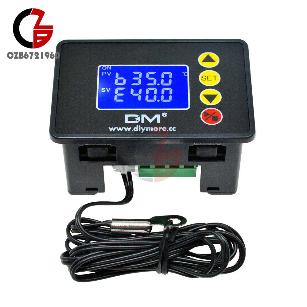 1.37" LCD Digital Display AC110-220V Temperature Controller NTC Sensor -55℃~120℃