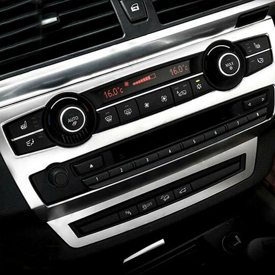 Chrome Dashboard Console CD Panel Cpver Trim fit for BMW X5 E70 2008-12/2013