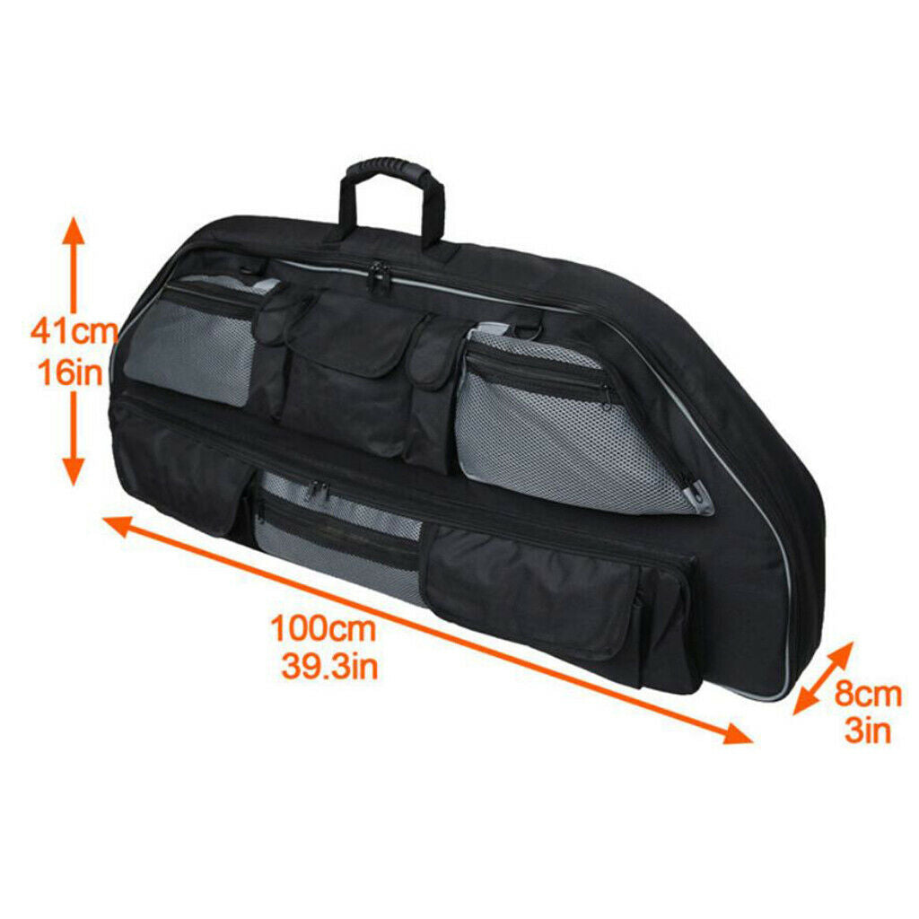 Compound Bow Case Large Bow Protective Storage Arrow Case with Extra Pockets
