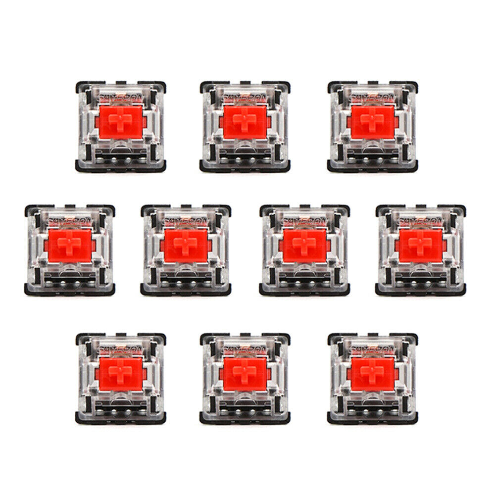 10Pcs 3 Pin Mechanical Keyboard Switch RED for Cherry MX Keyboard Tester Kits