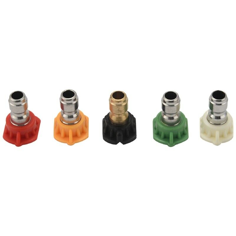 5Pcs Pressure Washer Spray Nozzles 1/4  Connection Spray Tip Set (4.0 Gpm) MulH5