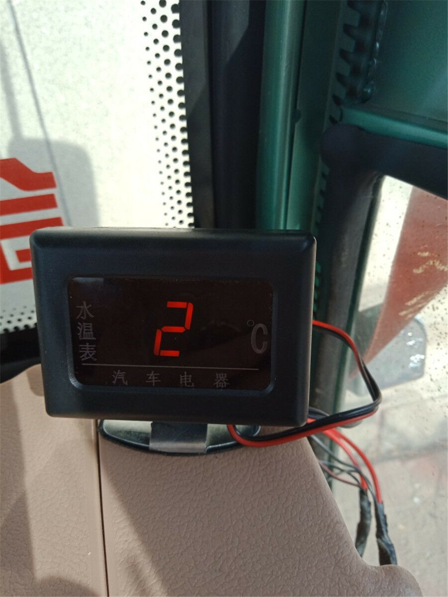 12/24V Universal Car Digital Water Temperature Gauge Meter+Sensor Head Plug 10mm