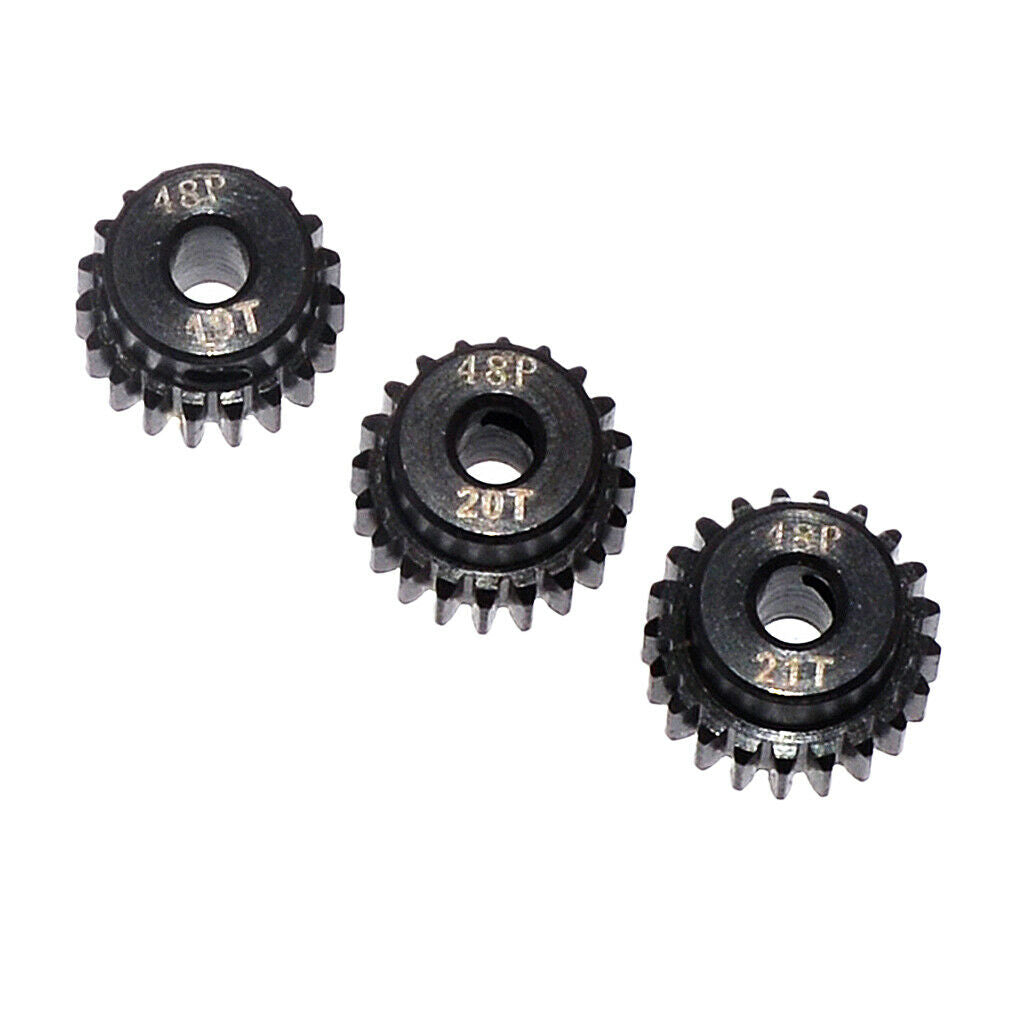 RC Accessory 48DP Pinion 19T 20T 21T Gear for 1/10 Racing Car Motor
