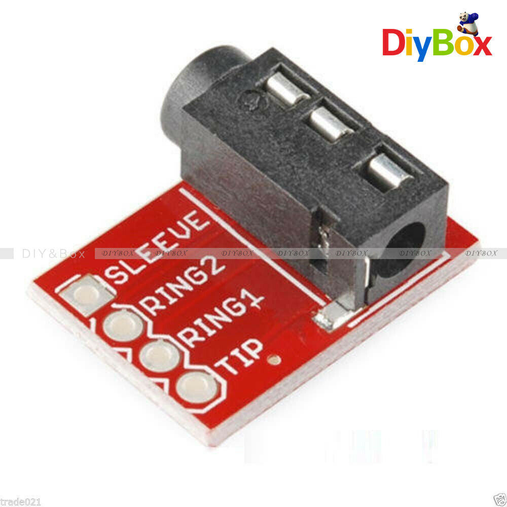 3.5mm Jack TRRS Breakout Headphone Video Audio MP3 Jack Professional