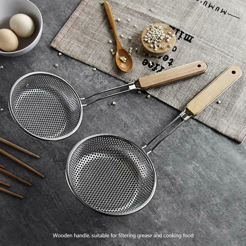Kitchen Strainer Stainless Steel with Non-slip Handle for Kitchen Accessories