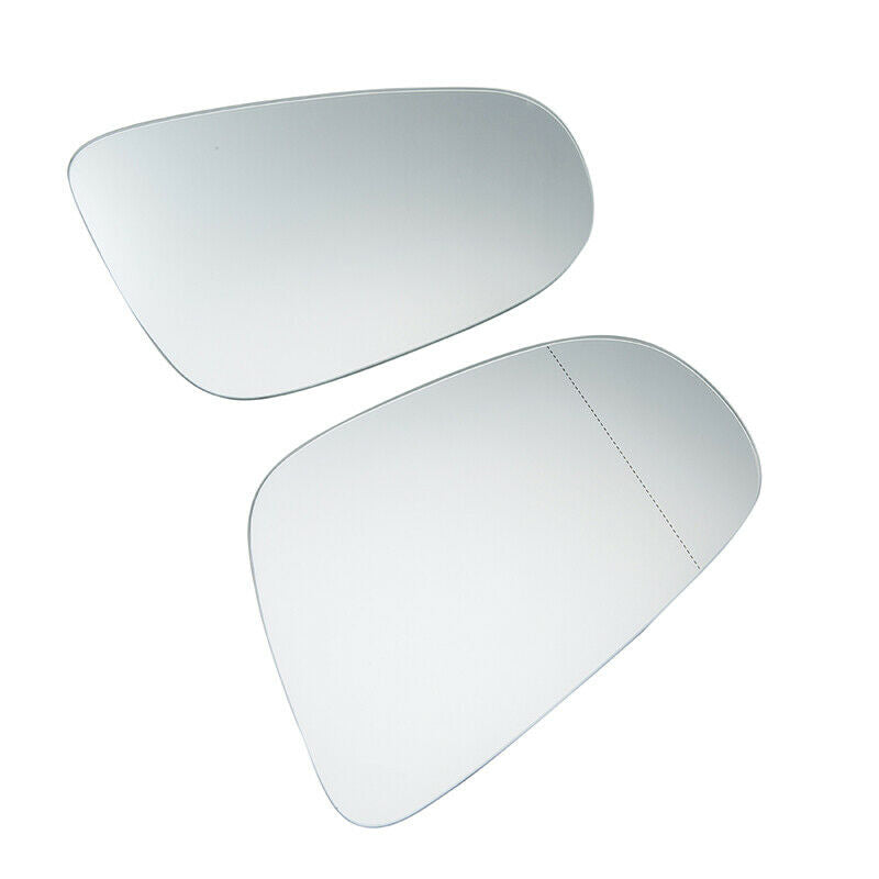 Pair Rearview Mirror Glass Heated White Fit VW Golf GTI MK6 2010-2014