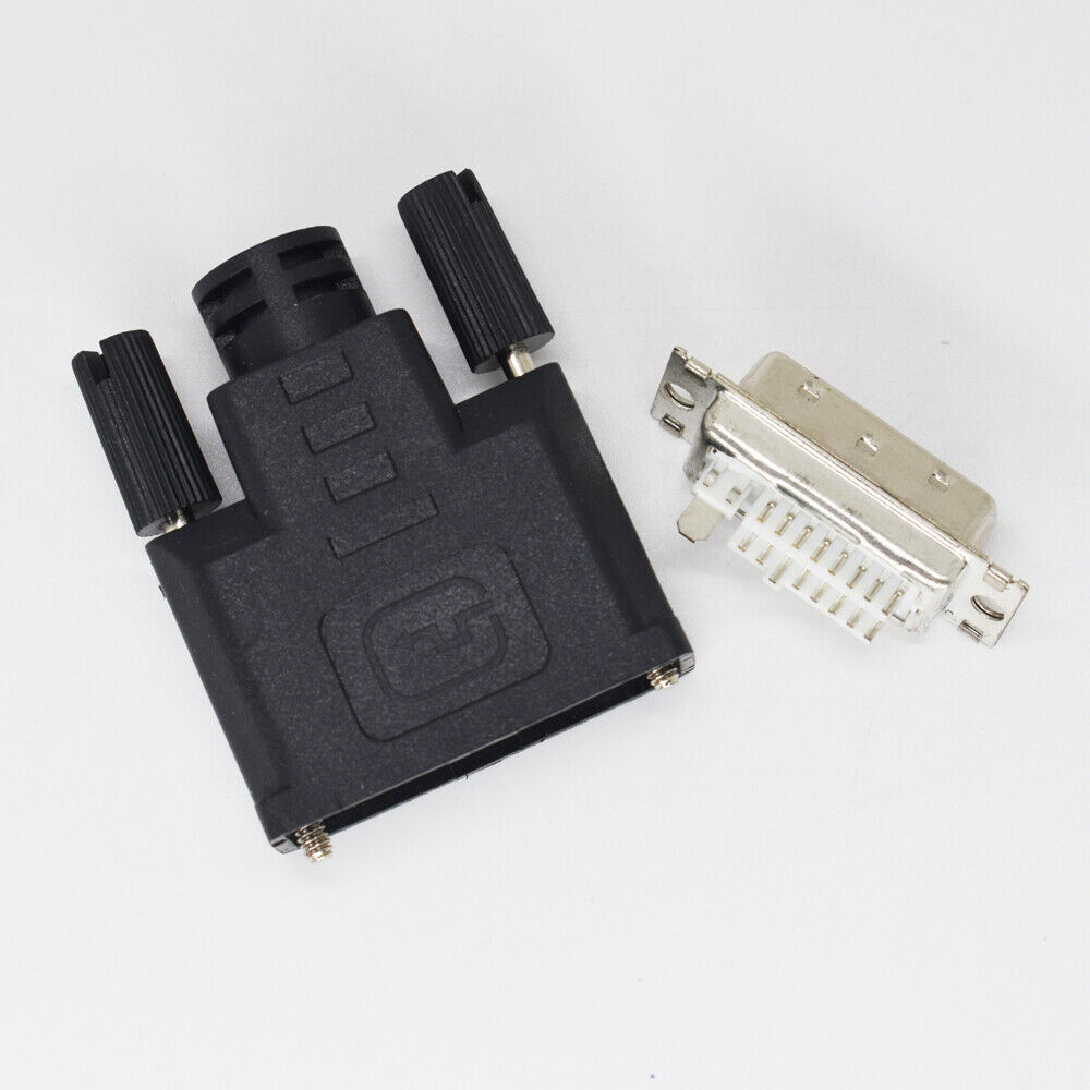1pc DVI 24+5 Plug DVI-D 24+5 Pin Male Solder Type Adapter Connector Black