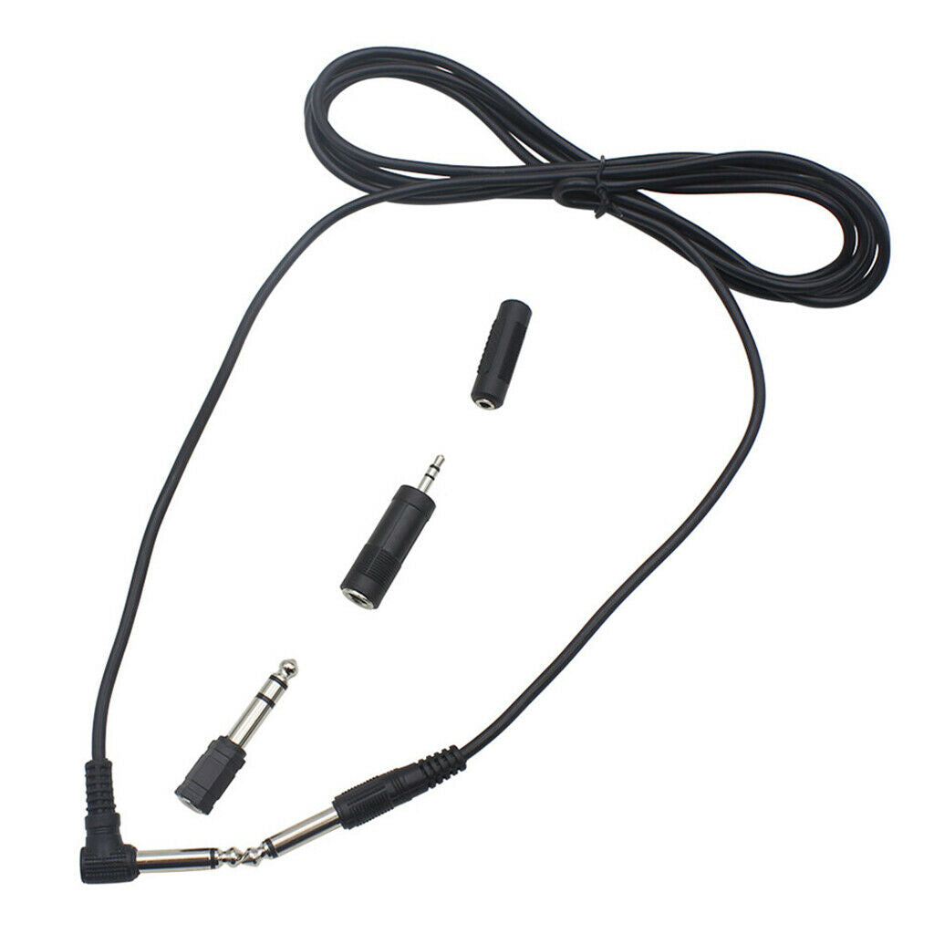 Set 3 Meters Guitar Audio Cable with 3 Connector Cable for Electric Guitar Amp