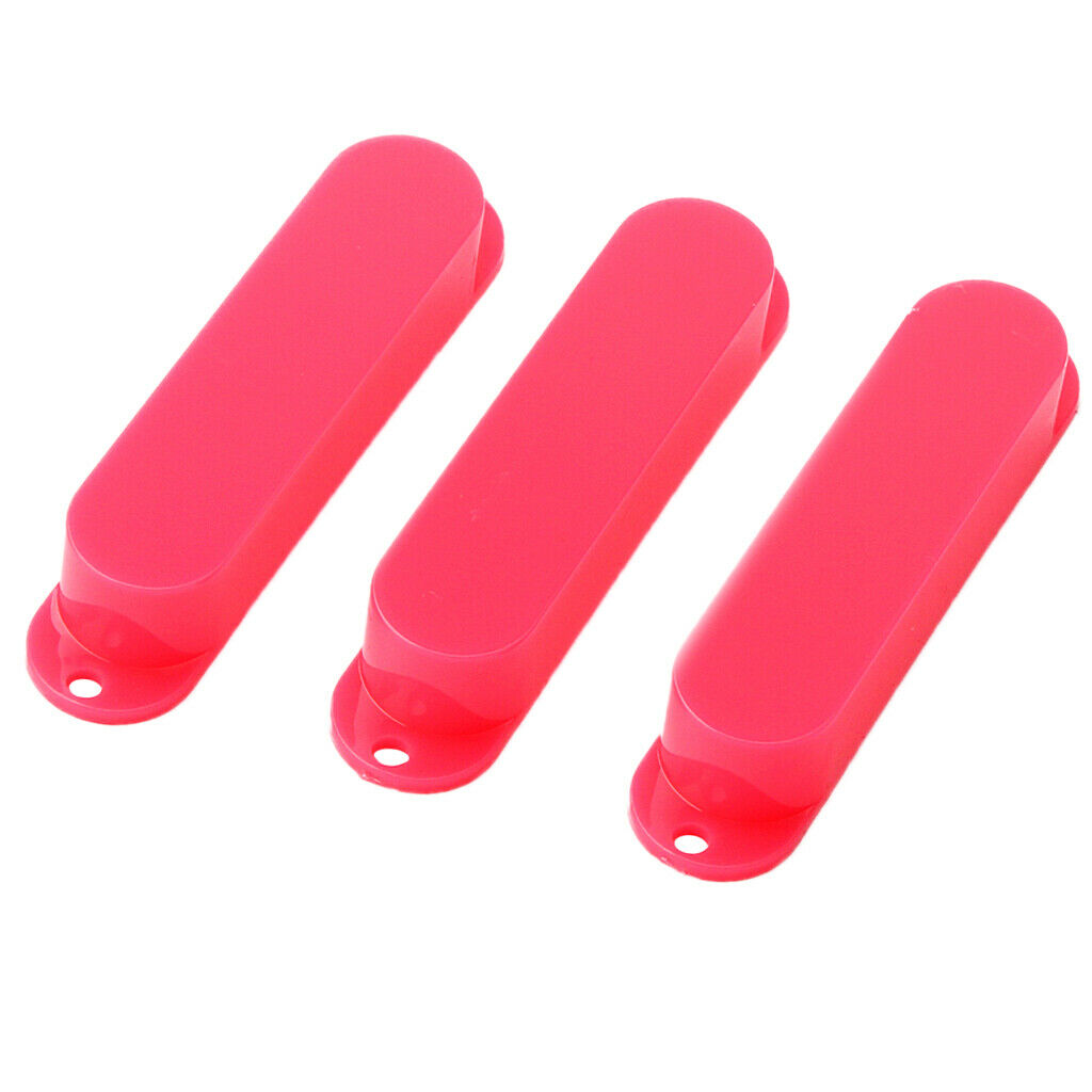3pcs Green Sealed Closed Single Coil Pickup Covers For Guitar Pickup red