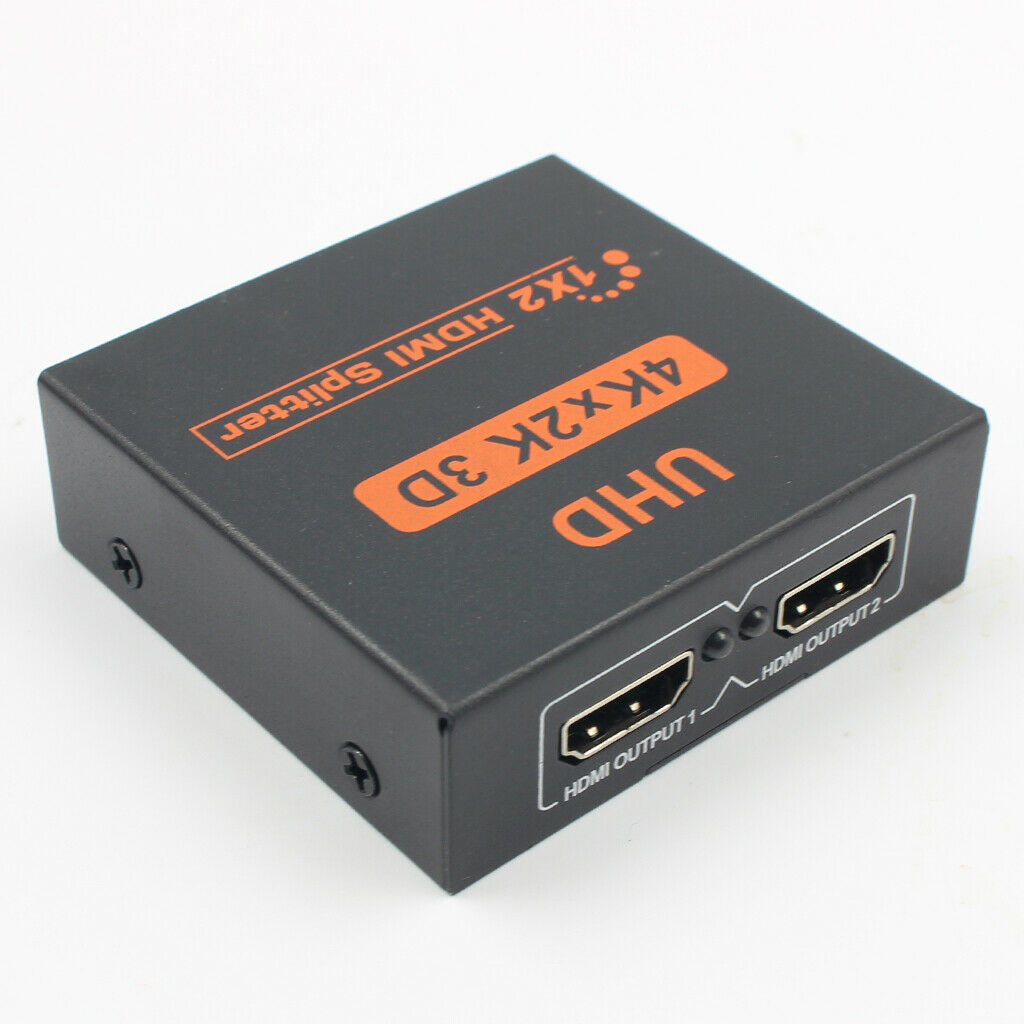 Ultra HD 1080P 1 IN 2 4K HDCP Stripper 1×2 HDMI Splitter Switcher For HDTV .