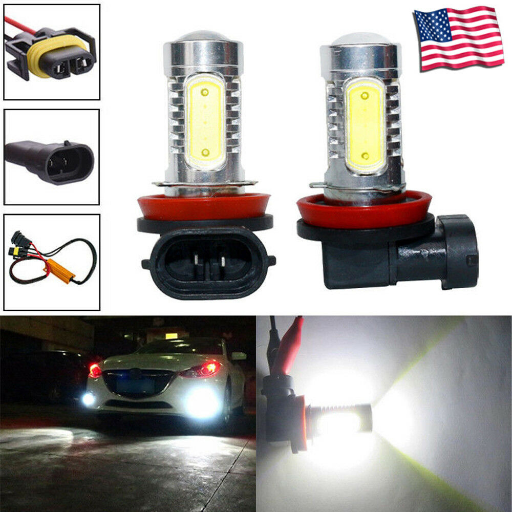 H11 H8 LED Projector Fog Light 7.5W No Error For BMW E71 X6 M E70 X5 E83 F25 X3