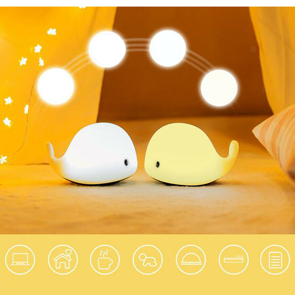 Night Light Kids Baby Bedroom Nursery Table LED Lamp USB Plug Dimmable Mood