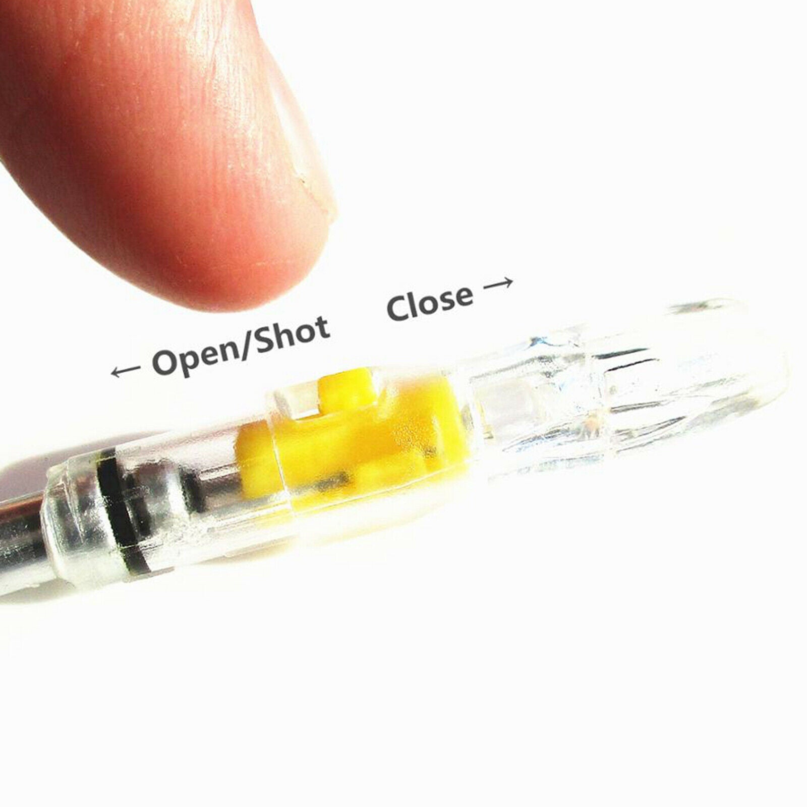 Hunting Luminous Lighted LED Arrow Nock Tail Fits 5.3mm Arrow Shaft Purple